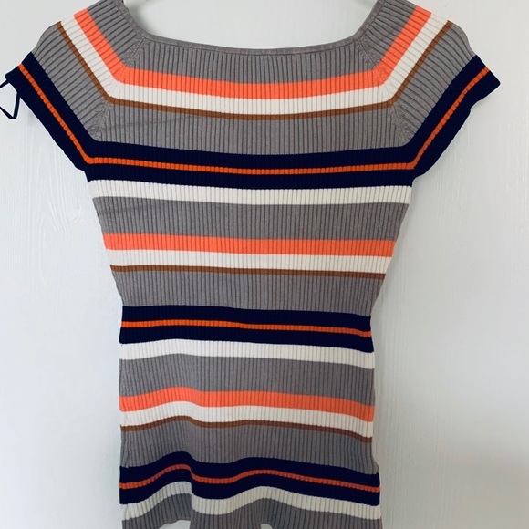 H&M Ribbed Knit Multicolored Top - Picture 3 of 5